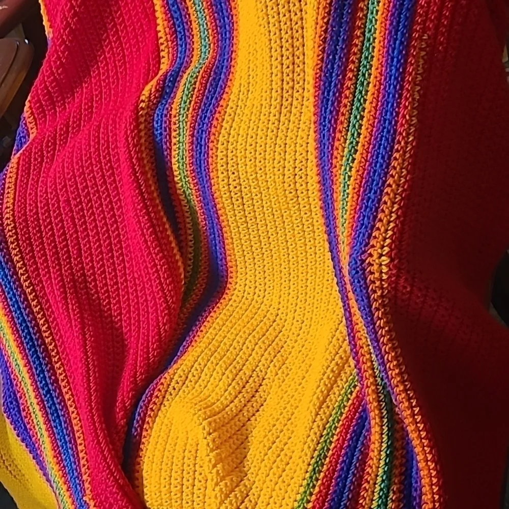 Hand Crafted Crochet Quilt New